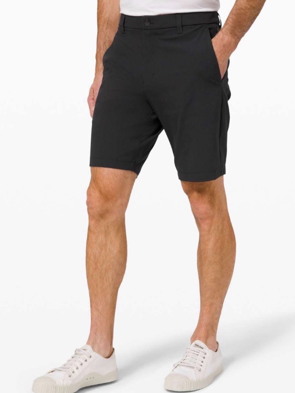 Lululemon Men's Size 40 Commission Classic-Fit Shorts Black M7AWQS 9' Warpstreme